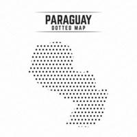 Dotted Map of Paraguay vector