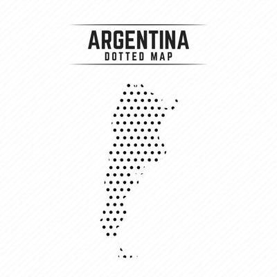 Dotted Map of Argentina