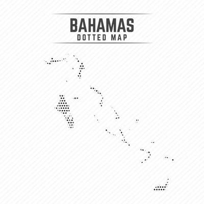 Dotted Map of Bahamas