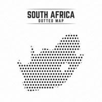 Dotted Map of South Africa vector