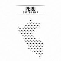 mapa punteado de peru vector