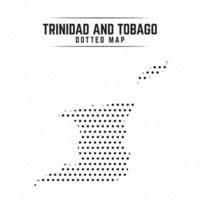 Dotted Map of Trinidad and Tobago vector