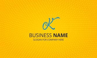 Modern Yellow Business Background With Halftone Pattern vector