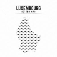 Dotted Map of Luxembourg vector