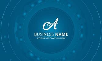 Modern Gradient Blue Business Background vector