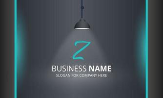 Modern Black Corporate Business Background With Spotlight vector