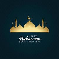 diseño de año nuevo islámico tarjeta de felicitación de diseño de año nuevo islámico, cartel. ilustración vectorial tarjeta de visita, cartel. ilustración vectorial vector