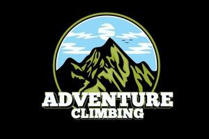 adventure climbing silhouette design vector