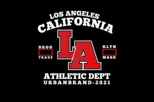 california athletic dept urban brand color white and red vector