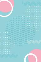 memphis geometric minimal halftone 80s 90s style fashion abstract background vector