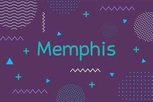 retro style texture memphis 80s 90s style abstract purple background vector