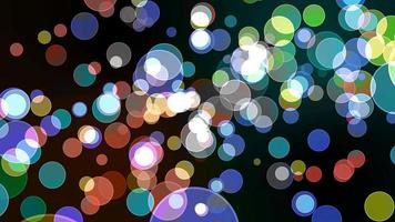 rainbow bubble divine dimension bokeh blur absract dark screen background video