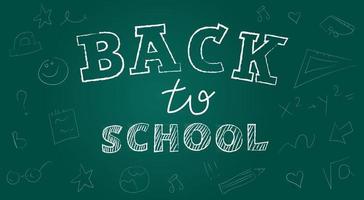 Lettering back to school vector