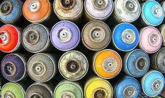 multicolor Spray cans photo