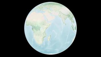 Géographie Earthmap carte du monde mondial numérique art petite boule, éléments de cette image fournis par la nasa video