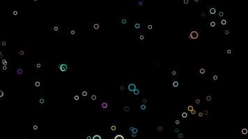 Unschärfe und Bokeh Regenbogen bunte Lichtblasen Bewegungseffekt video