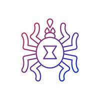 Venomous insects gradient linear vector icon. Dangerous bugs transimitting infectious disease. Thin line color symbols. Modern style pictogram. Vector isolated outline drawing