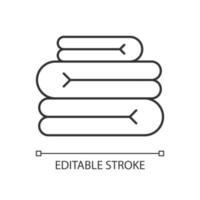 Towel stack linear icon vector