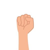 hand human fist power icon vector