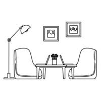home living room place scene vector