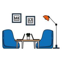 home living room place scene vector