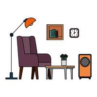 home living room place scene vector