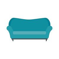 confortable sofa livingroom equipment icon vector