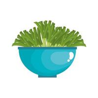 fresh and healthy vegetable isolated icon vector