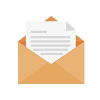 Isolated envelope icon vector