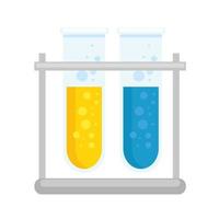 Laboratory tubes icon vector