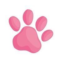 Cute pink dog print vector