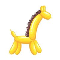 giraffe balloon icon vector