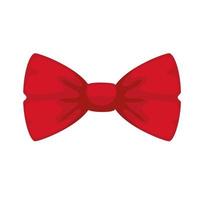 red bowtie accessory vector