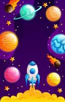 Space Background Template vector