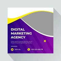 Digital marketing social media banner vector