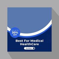 Dental care social media banner vector