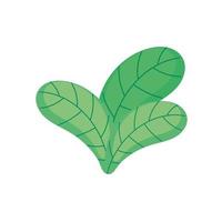 green leaves icon vector