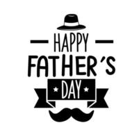 fathers day lettering vector