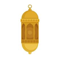 golden lamp decorative vector