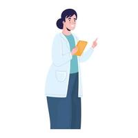 female doctor avatar vector