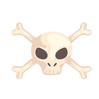 icono de calavera pirata vector