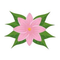 pink tropical flower vector