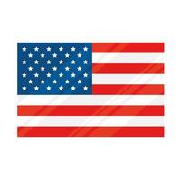 icono de la bandera de Estados Unidos vector