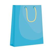 shopping bag blue vector