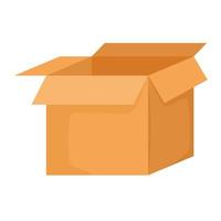 box carton packing vector