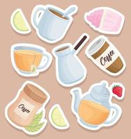 coffee and tea vector