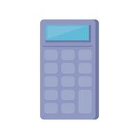 calculator math device digital icon vector