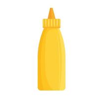 mustard sauce bottle isolated icon vector