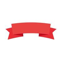 ribbon tape frame red icon