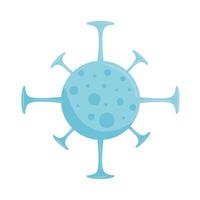 covid19 virus particle isolated icon vector